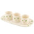 B0196-Belleek Hand Painted Shamrock Tapas Tray Set Studio ShamrockGift.com.jpg