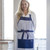 706-AP-Bl-Blue Irish Poli-dri Cotton Kitchen Accesories  Apron Lifestyle ShamrockGift.com 