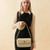 ISL-8356BEIDTL00 Cream Color Harris Tweed & Genuine Leather Clutch Bag Lifestyle ShamrockGift.com