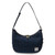 ISL-8355NAVOCL00-Navy Scottish Harris Tweed & Genuine Leather Shoulder Bag ShamrockGift.com