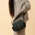 ISL-8400 Black Islander Harris Tweed & Genuine Leather Bag ShamrockGift.com