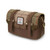 ISL-8377CHETTL00-Chesnut Tartan Harris Tweed & Genuine Leather Mini Satchel Side View ShamrockGift.com