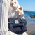 ISL-8377NAVOCL00-Navy Harris Tweed & Genuine Leather Mini Satchel ShamrockGift.com
