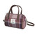 GA-LB1233-COL154-Pink Burgundy Harris Tweed Bowling Bag ShamrockGift.com