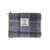 GA-LB2045-COL155-Soft Purple Tartan Design Harris Tweed Mini Coin Pouch ShamrockGift.com