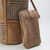 ISL-8588BEIDTL00-Beige Color Harris Tweed Genuine Leather Tote Pouch ShamrockGift.com