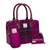 HI-Set-735 Harris Tweed Handbag & Accessories Set - Purple Tartan ShamrockGift.com
