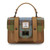 ISL-8711CBLTTL00  Chesnut Blue Tartan Harris Tweed Genuine Leather Mini Satchel ShamrockGift.com