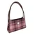 GA-LB1242-COL154-Pink Burgundy  Harris Tweed & Vegan Leather Small Purse ShamrockGift.com