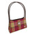 GA-LB1242-COL159-Raspberry & Sand Harris Tweed & Vegan Leather Small Purse ShamrockGift.com