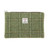 GA-LB2047-COL153-Green Tartan Design Harris Tweed Medium Zip PouchShamrockGift.com