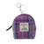 GA-LB2048-COL146-Purple & Mint Handcrafted Harris Tweed Mini Cava Bag with Keychain ShamrockGift.com