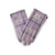 ISL-9001-PURPLE TARTAN Ladies Harris Tweed & Genuine Leather Gloves ShamrockGift.com