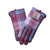 ISL-9001-PINK BLUE TARTAN Ladies Harris Tweed & Genuine Leather Gloves ShamrockGift.com