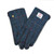 ISL-9001-NAVY OVER CHECK Ladies Harris Tweed & Genuine Leather Gloves ShamrockGift.com