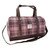 GA-LB1026-COL154-Pink Burgundy Handcrafted Harris Tweed Weekend Bag ShamrockGift.com