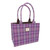 GA-LB1048-COL146-Purple & Mint Handcrafted Harris Tweed Glencoe Tote Bag ShamrockGift.com