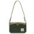 ISL-8300DRKGRNHBL00-Dark Green Color Islander Harris Tweed & Leather Bag ShamrockGift.com
