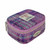 GA-LB2052-COL146 Purple & Mint Check Tartan Design Mini Harris Tweed Jewellry Box ShamrockGift.com