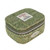 GA-LB2052-COL153 Green Herringbone Tartan Design Mini Harris Tweed Jewellry Box ShamrockGift.com