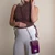MCS-MAC2511-PURPLE Harris Tweed Scottish Phone Pouch LIFESTYLE ShamrockGift.com