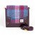 MCS-MAC2602-PASTEL PINK Harris Tweed & Vegan Leather Messenger Bag ShamrockGift.com