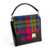 MCS-MAC2602-BLUE PINK Harris Tweed & Vegan Leather Messenger Bag STUDIO ShamrockGift.com