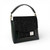  MCS-MAC2602-CHARCOAL Tweed & Vegan Leather Messenger Bag Front View ShamrockGift.com