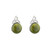 Connemara Marble Trinity Knot Stud Earrings STUDIO ShamrockGift.com