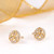 10K Gold Celtic Trinity Stud Earrings ShamrockGift.com