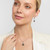 S34261 Silver Marcasite & Connemara Irish Drop Earrings ShamrockGift.com
