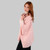 LLS109 Ladies Aran Lambswool Shawl Pink Side View ShamrockGifts.com