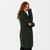 ML186 Merino Wool Aran Cardigan with Buttons Green ShamrockGift.com
