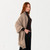Irish Lambswool Monochrome Scarf with Fringes