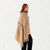LLS216 Irish Lambswool Monochrome Scarf with Fringes Camel ShamrockGift.com