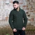 MM203102 Men's Single Button Shawl Collar Aran Sweater ShamrockGift.com