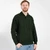 MM203102 Men's Single Button Shawl Collar Aran Sweater Front ShamrockGift.com
