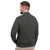 Army Green Traditional Men's Crew Neck Aran Sweater MM202 Army Green shamrockgift.cm
