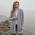 SAOL Ladies Open Face Cardigan Grey ML130 Grey ShamrockGift.com