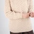 ML157 Parsnip Ladies Signature Crew Neck Ribbed Sweater Front ShamrockGift.com