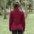 ML157-108 Wine Ladies Signature Crew Neck Ribbed Sweater Back ShamrockGift.com