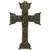 Celtic Love Cross Bronze Plated Plaque White Background ShamrockGift.com