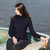 SAOL Ladies Turtleneck Ribbed Cable Knit Sweater Navy AWL118 ShamrockGift.com