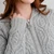 ML113-103 Merino Wool Aran Hooded Cardigan Closeup Front View Shamrockgift.com