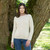 AWL122-300-SAOL Ladies Button Cardigan LifeStyle  ShamrockGift.com AWL122-300-SAOL Ladies Button Cardigan LifeStyle  ShamrockGift.com