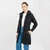 ML106-101 Aran Cable Knit Double Collar Zipped Cardigan Open Front View ShamrockGift.com