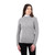 SAOL Super Soft Merino Ladies Diamond Aran Sweater ML905 Grey ShamrockGift.com SAOL Super Soft Merino Ladies Diamond Aran Sweater ML905 Grey ShamrockGift.com