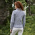 SAOL Super Soft Merino Ladies Diamond Aran Sweater ML905 Grey ShamrockGift.com SAOL Super Soft Merino Ladies Diamond Aran Sweater ML905 Grey ShamrockGift.com