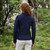 SAOL Super Soft Merino Ladies Diamond Aran Sweater ML905 Navy ShamrockGift.com