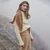 SAOL Soft Merino Ladies Diamond Aran Sweater ML905 Natural ShamrockGift.com